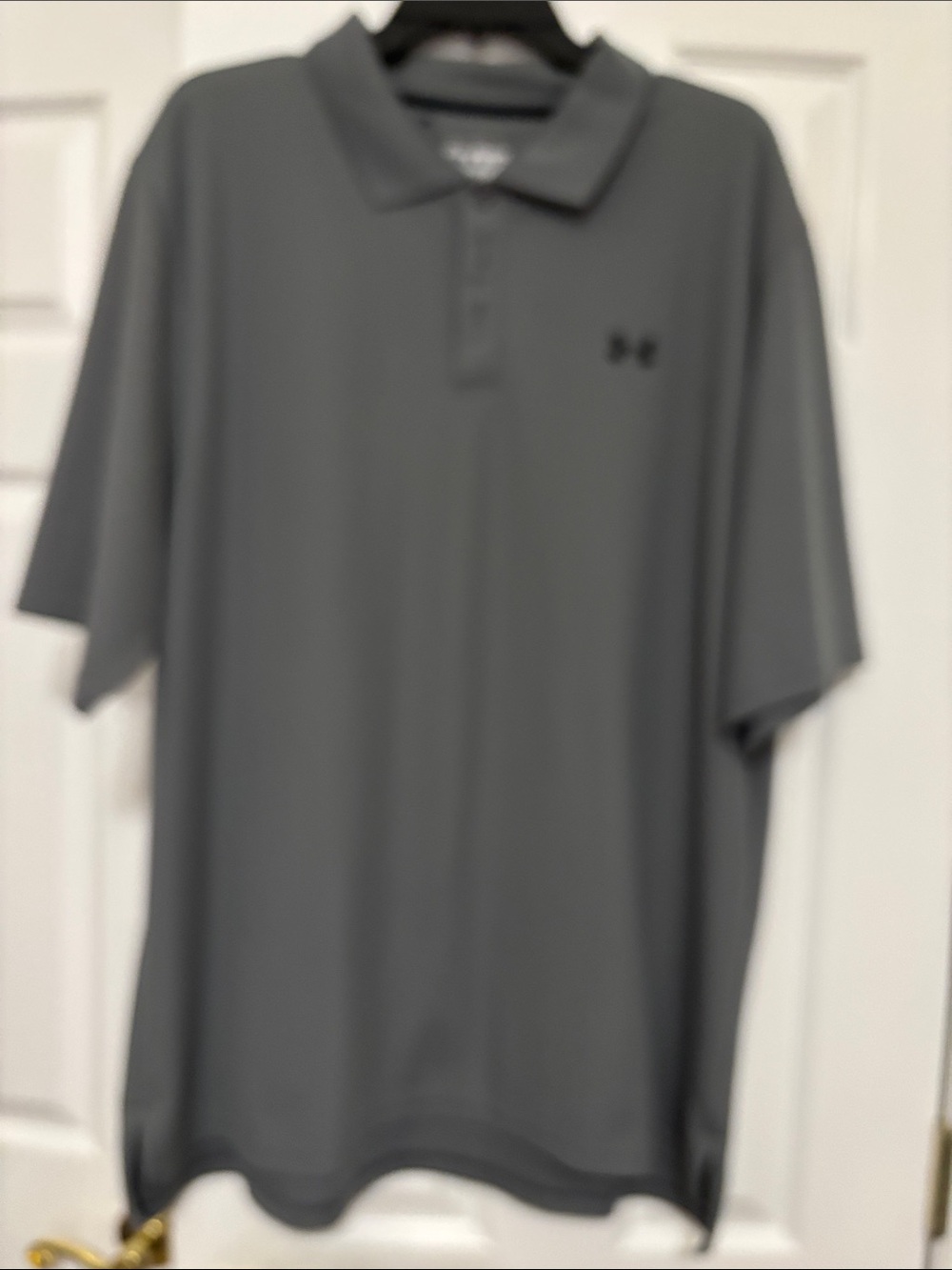 Under Armour Men’s Polo Shirt - Gray with Black Logo